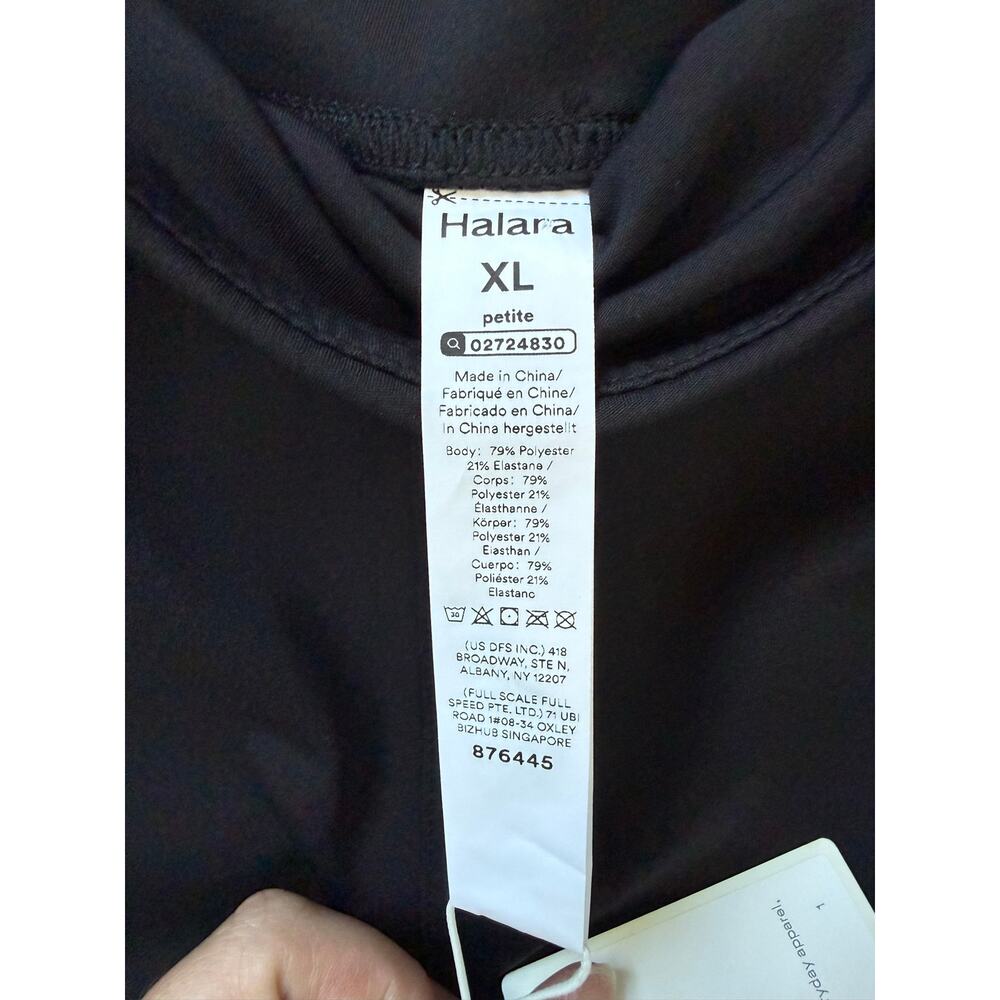 Halara NWT DayStretch High Waisted Pocket Flare Yoga Pants Black Sz XL Casual - Picture 7 of 7